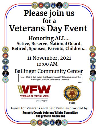 VFW Veterans Day Event 2021